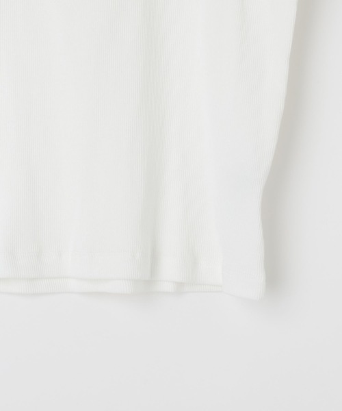 LAND MUSEUM（ランドミュージアム）の「LAND MUSEUM／スリムヘンリーネックＴ（Tシャツ/カットソー・メンズ・ブラック/ホワイト・LARGE/MEDIUM）」の12枚目の写真
