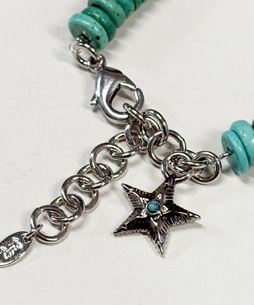TMT（ティーエムティー）の「BRACELET（STAR）（ブレスレット・メンズ・ブラック/ターコイズブルー/レッド・FREE）」の4枚目の写真