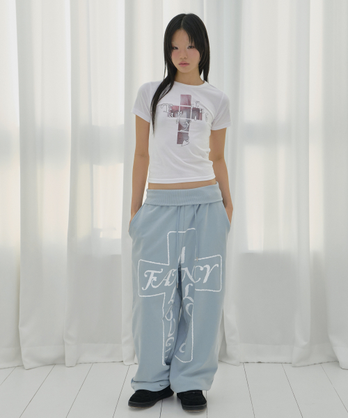 FANCY CLUB(ファンシークラブ)の「クロスキラT (ホワイト) F26QB054(Tシャツ/カットソー・レディース・その他・ONE)」の3枚目の写真