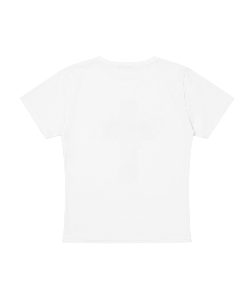 FANCY CLUB(ファンシークラブ)の「クロスキラT (ホワイト) F26QB054(Tシャツ/カットソー・レディース・その他・ONE)」の5枚目の写真
