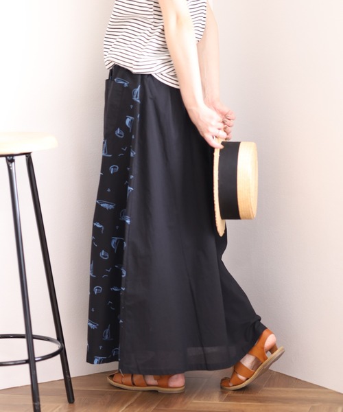 Emago(イマゴ)の「EMAGO ヨット刺繍スカート(スカート・レディース・パープル/グレー/ブラック・FREE)」の21枚目の写真