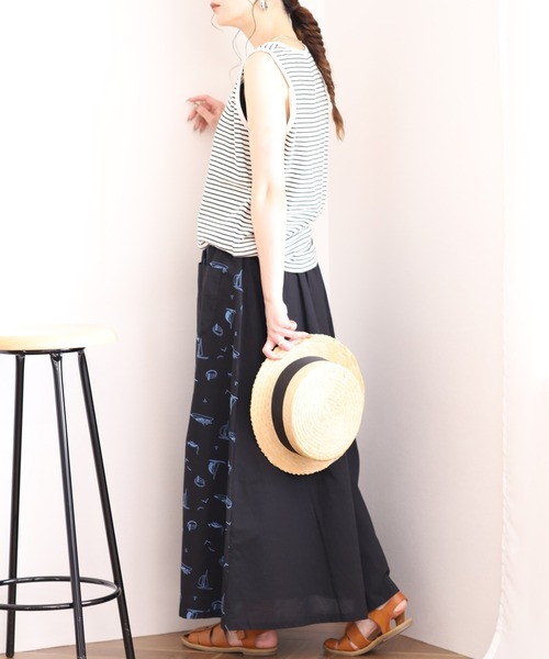 Emago(イマゴ)の「EMAGO ヨット刺繍スカート(スカート・レディース・パープル/グレー/ブラック・FREE)」の22枚目の写真