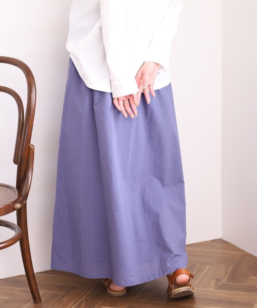 Emago(イマゴ)の「EMAGO ヨット刺繍スカート(スカート・レディース・パープル/グレー/ブラック・FREE)」の17枚目の写真