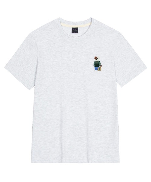 OKSTAR(オクスター)の「ミニミーカジュアルブロドック刺繍半袖(Tシャツ/カットソー・レディース・ライトベージュ/ダークグレー/ライトグレー/クリーム/ダークブルー/ネイビー/ベージュ/ダークグリーン/グレー/カーキ/ブラック/ホワイト・MEDIUM/SMALL/LARGE/X-LARGE/2XL/3XL/4XL)」の3枚目の写真