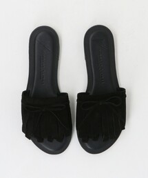 Steven Alan | <NICOLAS LAINAS × Steven Alan>FRINGE SANDALS BLACK/サンダル(サンダル)