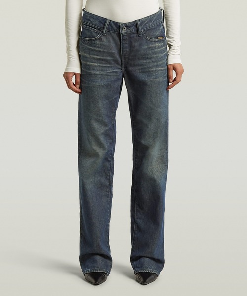 G-STAR(ジースター)の「G-Straight Jeans/ヴィンテージライクストレートジーンズ/L28(デニムパンツ・レディース・インディゴブルー・27inch/26inch/25inch/24inch)」の1枚目の写真