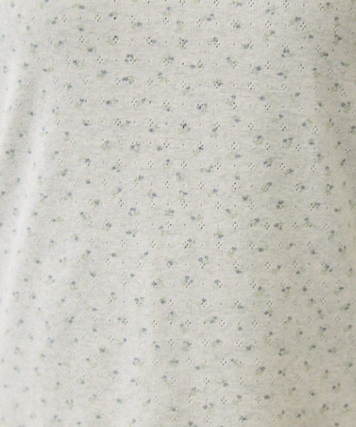 FUULLY STUDIO(フーリィーステューディオ)の「パターンメッシュハーフスリーブTEE(Tシャツ/カットソー・レディース・グレー/ホワイト・FREE)」の14枚目の写真