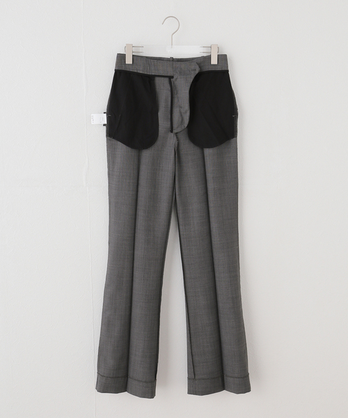 GANNI(ガニー)の「GANNI / ガニー Wool Melange Suiting Straight Pant(スラックス・レディース・チャコールグレー・36/32/34)」の7枚目の写真