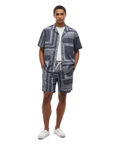 TOMMY HILFIGER(トミーヒルフィガー)の「コットンテンセルバンダナ柄ショートスリーブシャツ(シャツ/ブラウス・メンズ・ネイビー・X-LARGE/SMALL/MEDIUM/LARGE)」の3枚目の写真