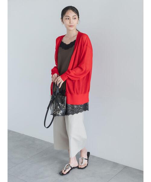 Te chichi(テチチ)の「14GミドルVネックカーディガン《2026 SUMMER LOOK item》(カーディガン/ボレロ・レディース・オートミール/レッド/グレー/ブラック・F)」の19枚目の写真