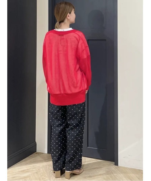 Te chichi(テチチ)の「14GミドルVネックカーディガン《2026 SUMMER LOOK item》(カーディガン/ボレロ・レディース・オートミール/レッド/グレー/ブラック・F)」の11枚目の写真