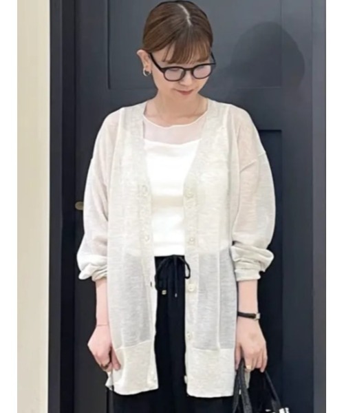 Te chichi(テチチ)の「14GミドルVネックカーディガン《2026 SUMMER LOOK item》(カーディガン/ボレロ・レディース・オートミール/レッド/グレー/ブラック・F)」の14枚目の写真
