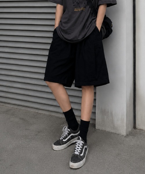 boemy（ボエミー）の「コットン100％ ハーフパンツ（その他パンツ・レディース・ワインレッド/ライトグレー/ホワイト/ブラック・M/L）」の2枚目の写真