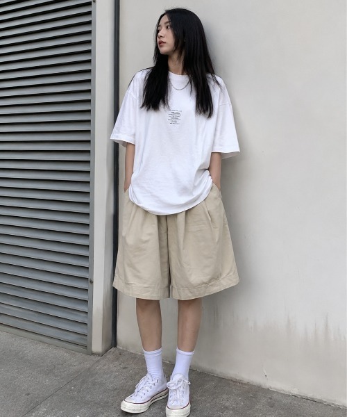 boemy（ボエミー）の「コットン100％ ハーフパンツ（その他パンツ・レディース・ワインレッド/ライトグレー/ホワイト/ブラック・M/L）」の5枚目の写真