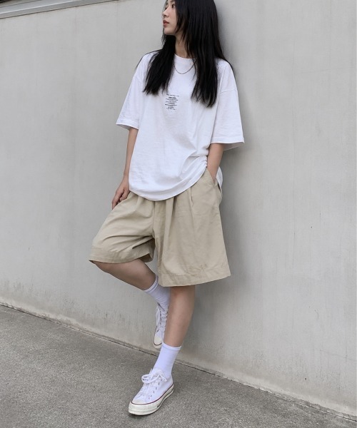 boemy（ボエミー）の「コットン100％ ハーフパンツ（その他パンツ・レディース・ワインレッド/ライトグレー/ホワイト/ブラック・M/L）」の6枚目の写真