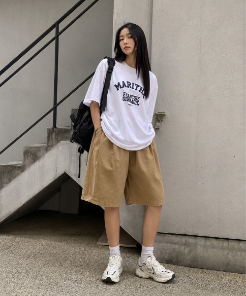 boemy（ボエミー）の「コットン100％ ハーフパンツ（その他パンツ・レディース・ワインレッド/ライトグレー/ホワイト/ブラック・M/L）」の13枚目の写真