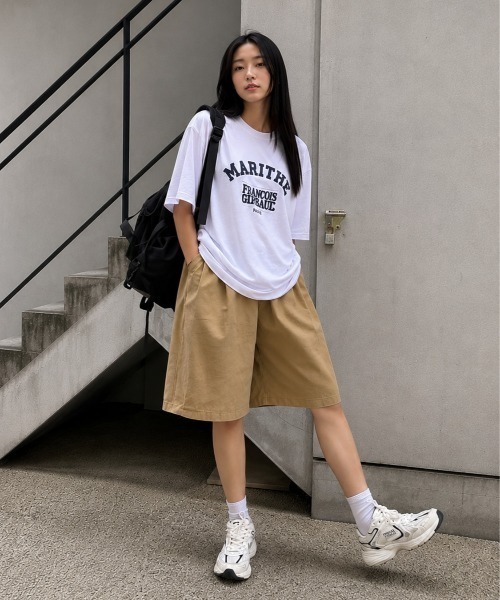 boemy（ボエミー）の「コットン100％ ハーフパンツ（その他パンツ・レディース・ワインレッド/ライトグレー/ホワイト/ブラック・M/L）」の8枚目の写真