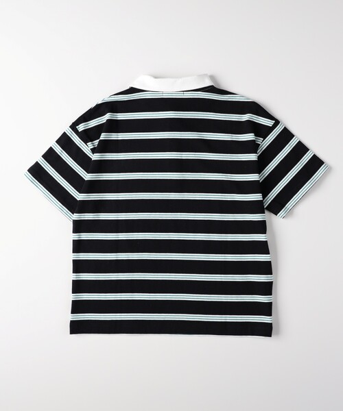 MPS(エムピーエス)の「MPS(エムピーエス)マルチボーダースキッパーTシャツ(Tシャツ/カットソー・キッズ・チャコール/グリーン系その他4・12/13/14/11)」の3枚目の写真