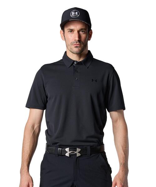 UNDER ARMOUR(アンダーアーマー)の「UAアーマードライ カノコ ポロ(ゴルフ/メンズ)(ポロシャツ・メンズ・ブラック・S/2XL/3XL/M/XL/L)」の1枚目の写真