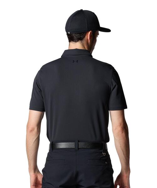 UNDER ARMOUR(アンダーアーマー)の「UAアーマードライ カノコ ポロ(ゴルフ/メンズ)(ポロシャツ・メンズ・ブラック・S/2XL/3XL/M/XL/L)」の2枚目の写真