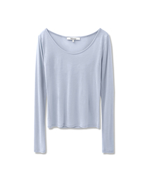 ブリンシースルーラウンドネックTシャツ_6カラー