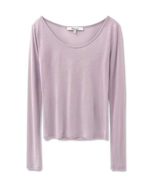Vivacious（ビバシャス）の「ブリン シースルー ラウンドネックTシャツ_6Colors（Tシャツ/カットソー・レディース・ブラック/ブルー/ライトグレー/アイボリー/ミント/PINK・SMALL/MEDIUM）」の18枚目の写真