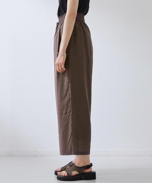 THE SHOP TK （ザ ショップ ティーケー ）の「【着丈選べる】裏地ひんやり イージーワイドパンツ（その他パンツ・レディース・ダークブラウン/ネイビー/ブラック系/アイボリー・02/03/12/13）」の19枚目の写真