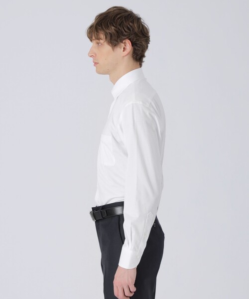 BLACK LABEL CRESTBRIDGE(ブラックレーベル・クレストブリッジ)の「ノードシールドソリッドジャージーセミワイドシャツ(シャツ/ブラウス・メンズ・ブルー/ライトグレー/ホワイト・XL/S/L/M)」の5枚目の写真