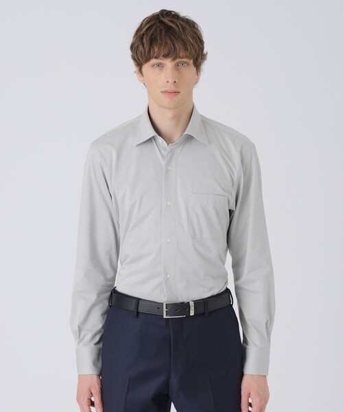 BLACK LABEL CRESTBRIDGE(ブラックレーベル・クレストブリッジ)の「ノードシールドソリッドジャージーセミワイドシャツ(シャツ/ブラウス・メンズ・ブルー/ライトグレー/ホワイト・XL/S/L/M)」の10枚目の写真