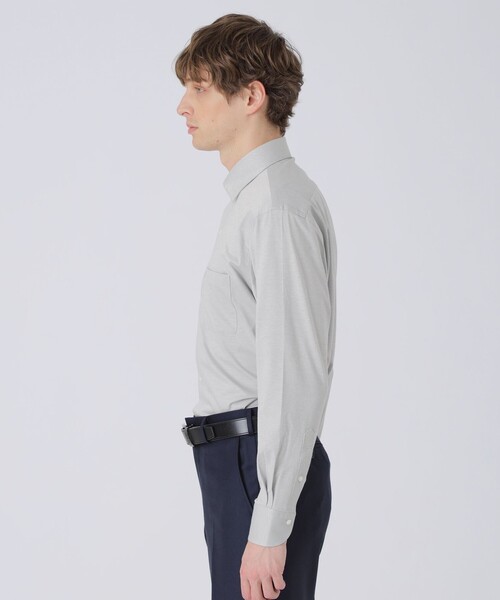 BLACK LABEL CRESTBRIDGE(ブラックレーベル・クレストブリッジ)の「ノードシールドソリッドジャージーセミワイドシャツ(シャツ/ブラウス・メンズ・ブルー/ライトグレー/ホワイト・XL/S/L/M)」の11枚目の写真