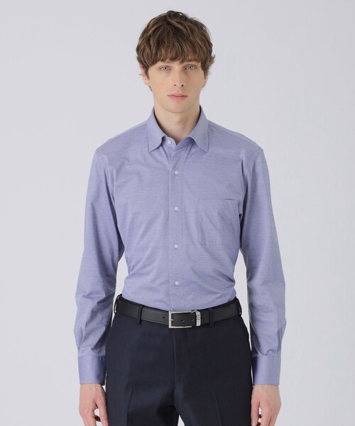 BLACK LABEL CRESTBRIDGE(ブラックレーベル・クレストブリッジ)の「ノードシールドソリッドジャージーセミワイドシャツ(シャツ/ブラウス・メンズ・ブルー/ライトグレー/ホワイト・XL/S/L/M)」の16枚目の写真