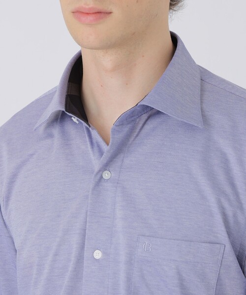 BLACK LABEL CRESTBRIDGE(ブラックレーベル・クレストブリッジ)の「ノードシールドソリッドジャージーセミワイドシャツ(シャツ/ブラウス・メンズ・ブルー/ライトグレー/ホワイト・XL/S/L/M)」の19枚目の写真