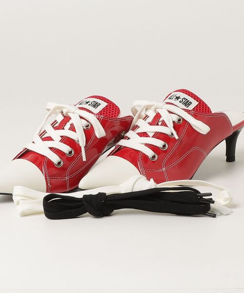 CONVERSE ALL STAR(コンバースオールスター)の「CONVERSE/コンバース/ALL STAR POLARIGE MULE/オールスター ポラリージュ ミュール/ 31318431(その他シューズ・レディース・ブラック/レッド・4/5/5.5/4.5)」の3枚目の写真