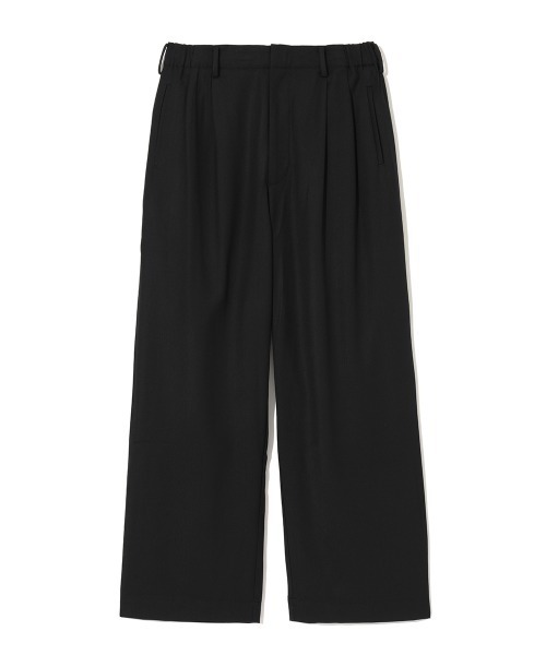 MODE COMMUTER（モードコミューター）の「[MC by HIDETAKA FUKUZONO  COLLECTION] ELASTIC WAIST TUCK PANTS（スラックス・メンズ・ベージュ/ブラック・SMALL/MEDIUM/LARGE）」の3枚目の写真