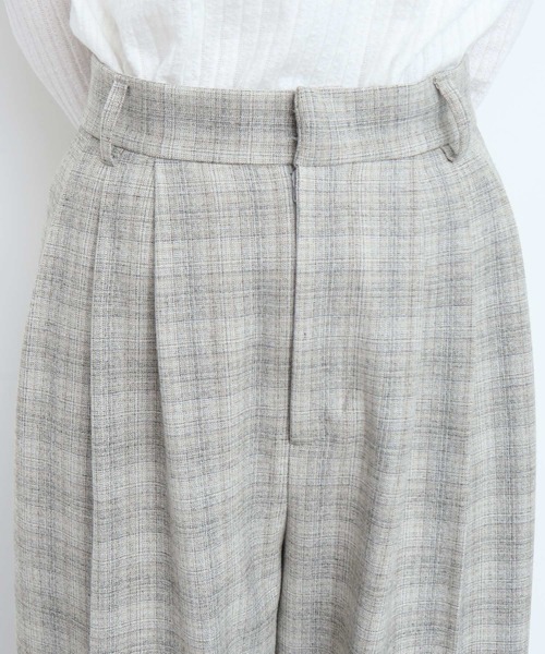 fig Ｌondon（フィグロンドン）の「CHECK 3tuck pants（その他パンツ・レディース・ブラック/グレー・1/0）」の17枚目の写真