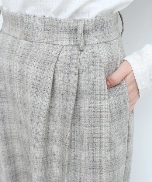 fig Ｌondon（フィグロンドン）の「CHECK 3tuck pants（その他パンツ・レディース・ブラック/グレー・1/0）」の18枚目の写真