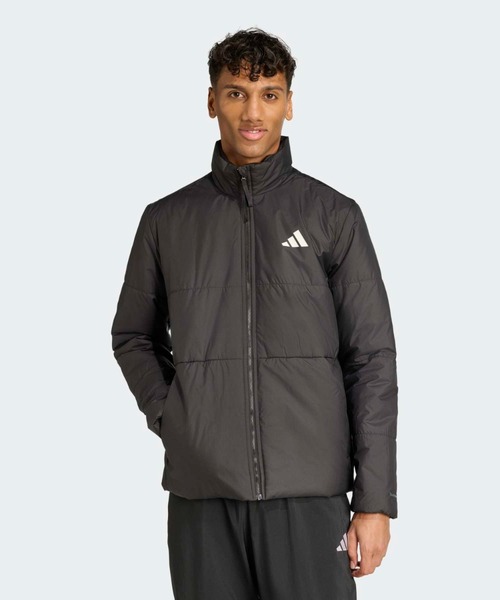 adidas(アディダス)の「BSC クライマウォーム スリーストライプス インサレーションジャケット / アディダス adidas(ブルゾン・メンズ・ブラック・XX-LARGE/3XL/LARGE/MEDIUM/SMALL/X-LARGE/X-SMALL)」の1枚目の写真