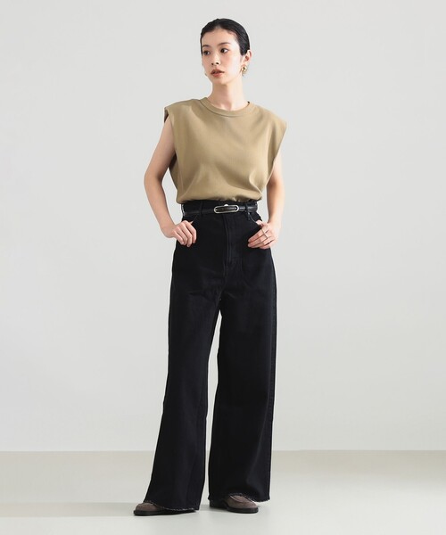 Demi-Luxe BEAMS（デミルクス ビームス）の「upper hights / THE LIAM デニムパンツ〈KURO〉（デニムパンツ・レディース・ブラック・24/25/23）」の2枚目の写真