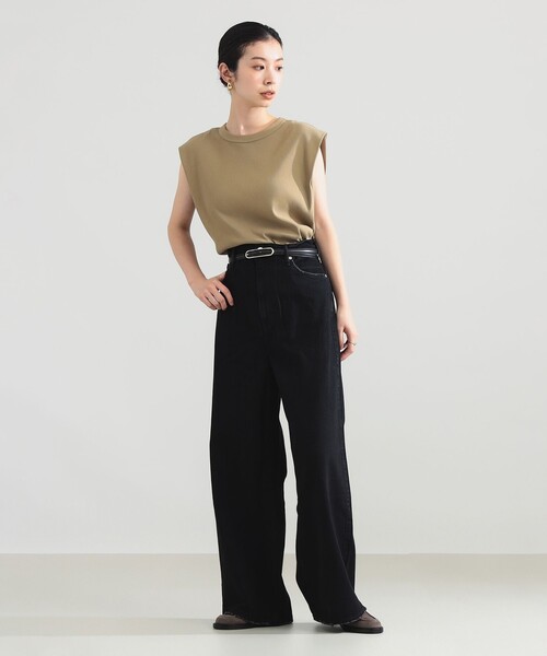 Demi-Luxe BEAMS（デミルクス ビームス）の「upper hights / THE LIAM デニムパンツ〈KURO〉（デニムパンツ・レディース・ブラック・24/25/23）」の3枚目の写真