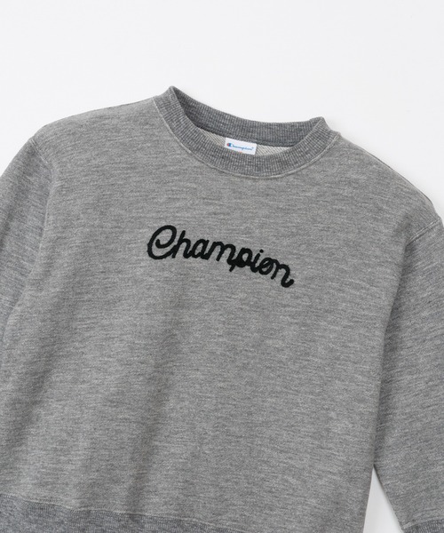 Champion(チャンピオン)の「【Champion/チャンピオン】キッズ クルーネックスウェットシャツ(Tシャツ/カットソー・キッズ・レッド/ブルー系その他/チャコール・100/110/120/130/140/150/160)」の12枚目の写真