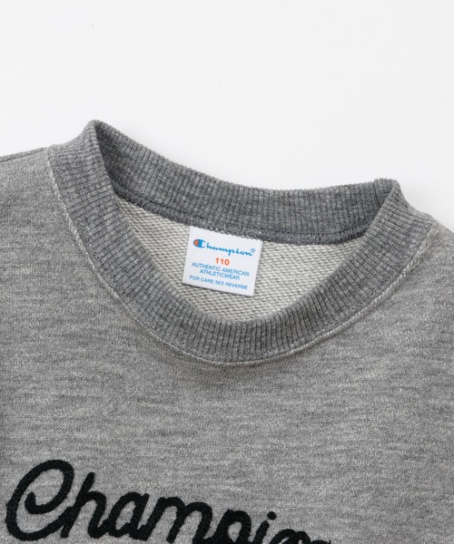 Champion(チャンピオン)の「【Champion/チャンピオン】キッズ クルーネックスウェットシャツ(Tシャツ/カットソー・キッズ・レッド/ブルー系その他/チャコール・100/110/120/130/140/150/160)」の13枚目の写真