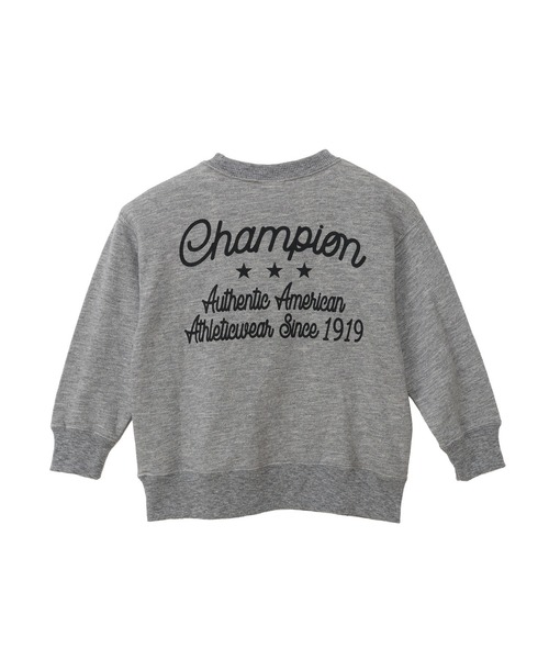 Champion(チャンピオン)の「【Champion/チャンピオン】キッズ クルーネックスウェットシャツ(Tシャツ/カットソー・キッズ・レッド/ブルー系その他/チャコール・100/110/120/130/140/150/160)」の14枚目の写真