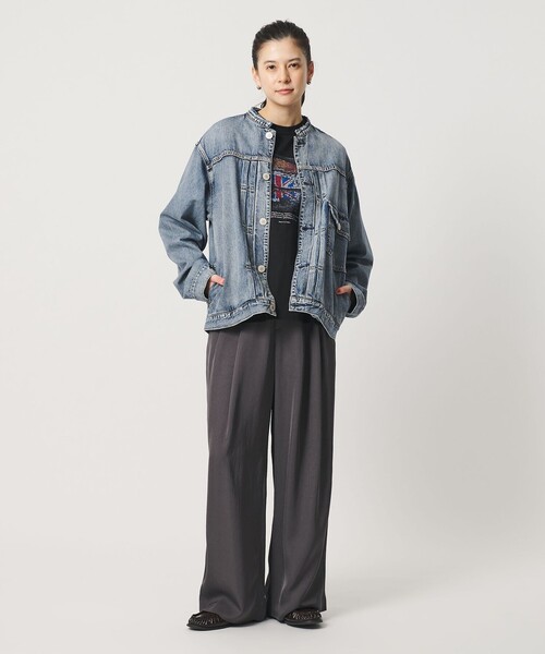 NEEDBY heritage（ニードバイヘリテージ）の「【別注】＜NEEDBY heritage＞デニム ジャケット/コバルト（その他アウター・レディース・コバルトブルー・FREE）」の4枚目の写真