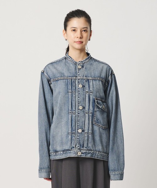 NEEDBY heritage（ニードバイヘリテージ）の「【別注】＜NEEDBY heritage＞デニム ジャケット/コバルト（その他アウター・レディース・コバルトブルー・FREE）」の5枚目の写真