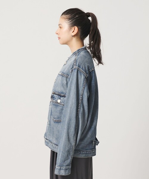 NEEDBY heritage（ニードバイヘリテージ）の「【別注】＜NEEDBY heritage＞デニム ジャケット/コバルト（その他アウター・レディース・コバルトブルー・FREE）」の6枚目の写真