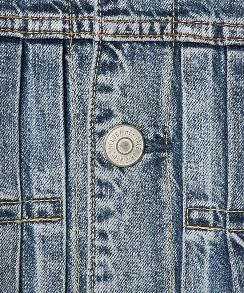 NEEDBY heritage（ニードバイヘリテージ）の「【別注】＜NEEDBY heritage＞デニム ジャケット/コバルト（その他アウター・レディース・コバルトブルー・FREE）」の15枚目の写真