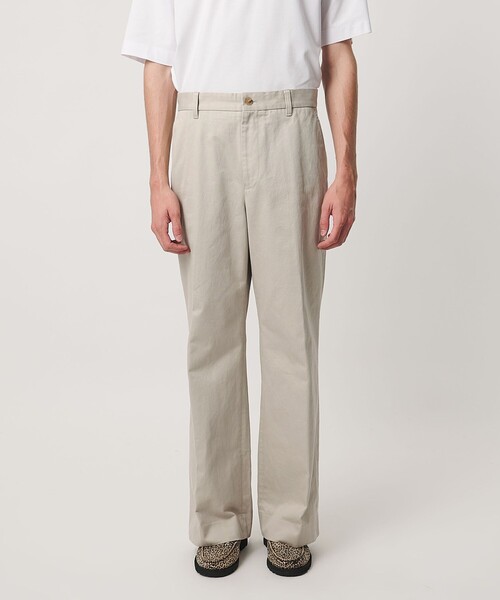 UNITED ARROWS(ユナイテッドアローズ)の「フィンクス/ジンバブエコットン ギャバピーチ ワイドパンツ(チノパンツ・メンズ・グレー系/ナチュラル・L/XL/M/S)」の7枚目の写真