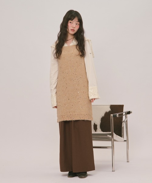 loin nuit(ロワンニュイ)の「spangle lace collar blouse / スパンコールレースカラーブラウス(シャツ/ブラウス・レディース・バーガンディー/ピンク/アイボリー・FREE)」の21枚目の写真