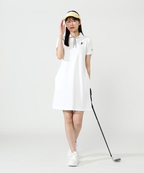 PEARLY GATES(パーリーゲイツ)の「【PEARLY GATES】Peカノコ半袖ポロワンピース(ワンピース・レディース・ホワイト/ネイビー/グリーン系その他・SMALL/LARGE/MEDIUM)」の6枚目の写真