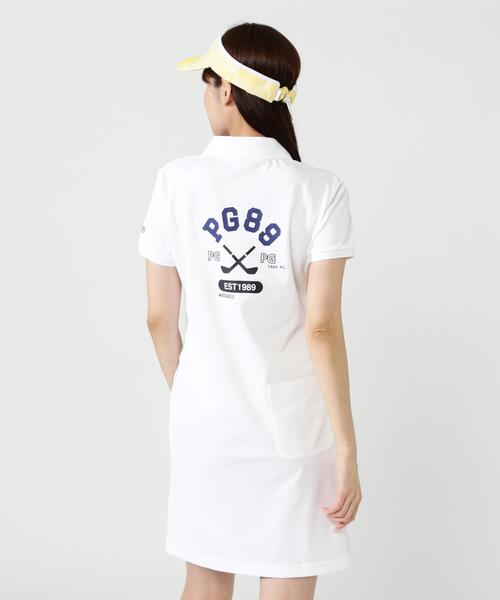 PEARLY GATES(パーリーゲイツ)の「【PEARLY GATES】Peカノコ半袖ポロワンピース(ワンピース・レディース・ホワイト/ネイビー/グリーン系その他・SMALL/LARGE/MEDIUM)」の9枚目の写真